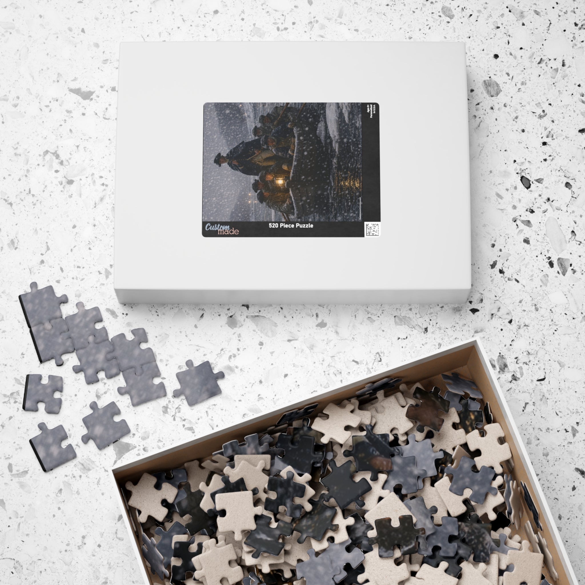 Delaware Crossing Christmas Night 1775 Puzzle (520, 1014-piece)