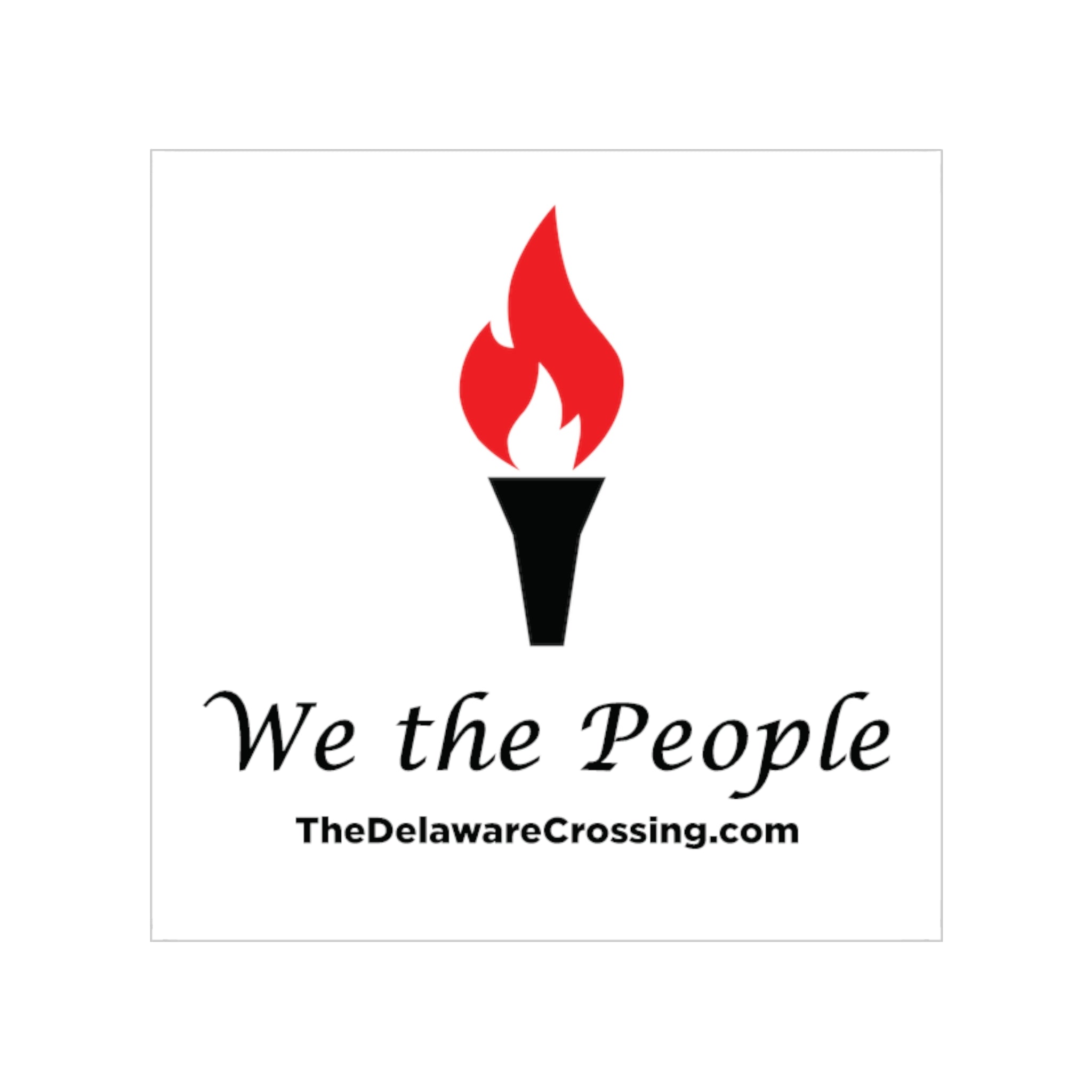 We the People Car Window Sticker - Square