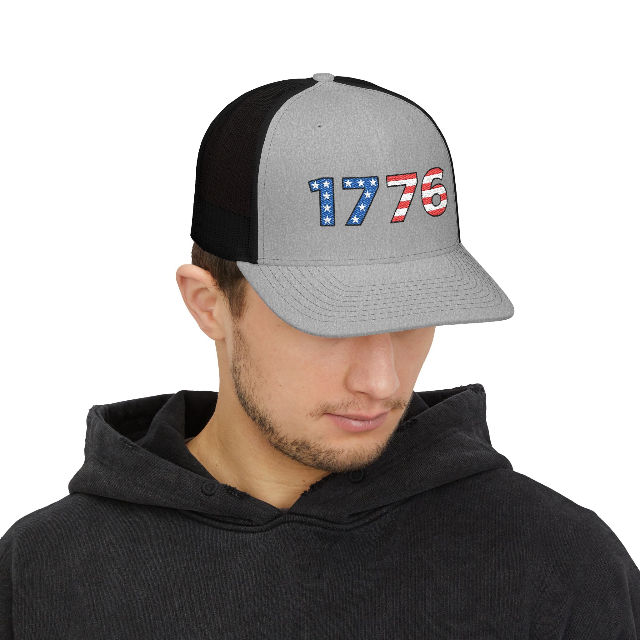 “1776” Embroidered Trucker Cap