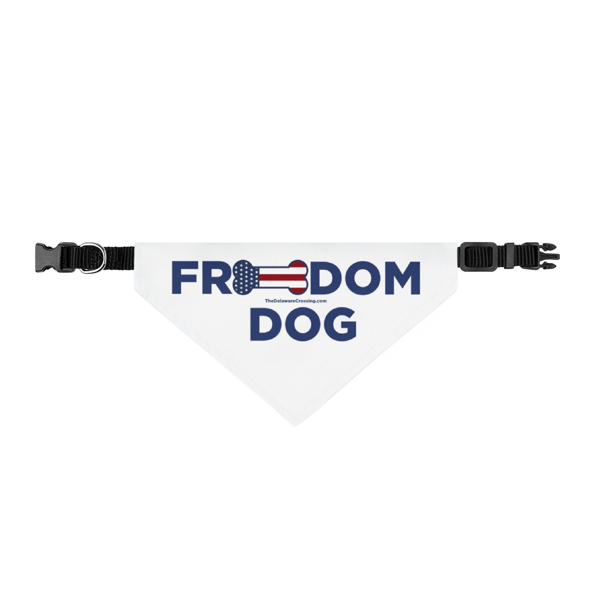"Freedom Dog" Clip-on Dog Bandana