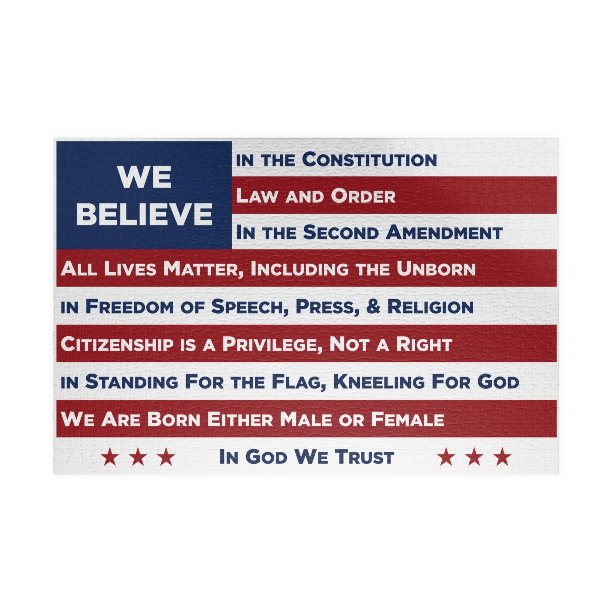WE BELIEVE 1014-Piece Puzzle