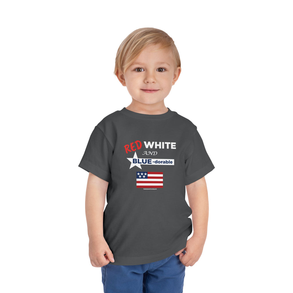 Red, White & Blue-dorable™ Toddler T‑Shirt - Little Patriot Edition