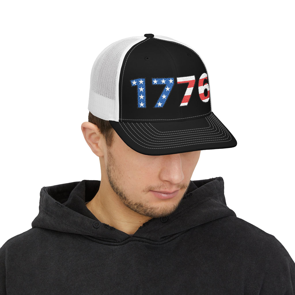 “1776” Embroidered Trucker Cap