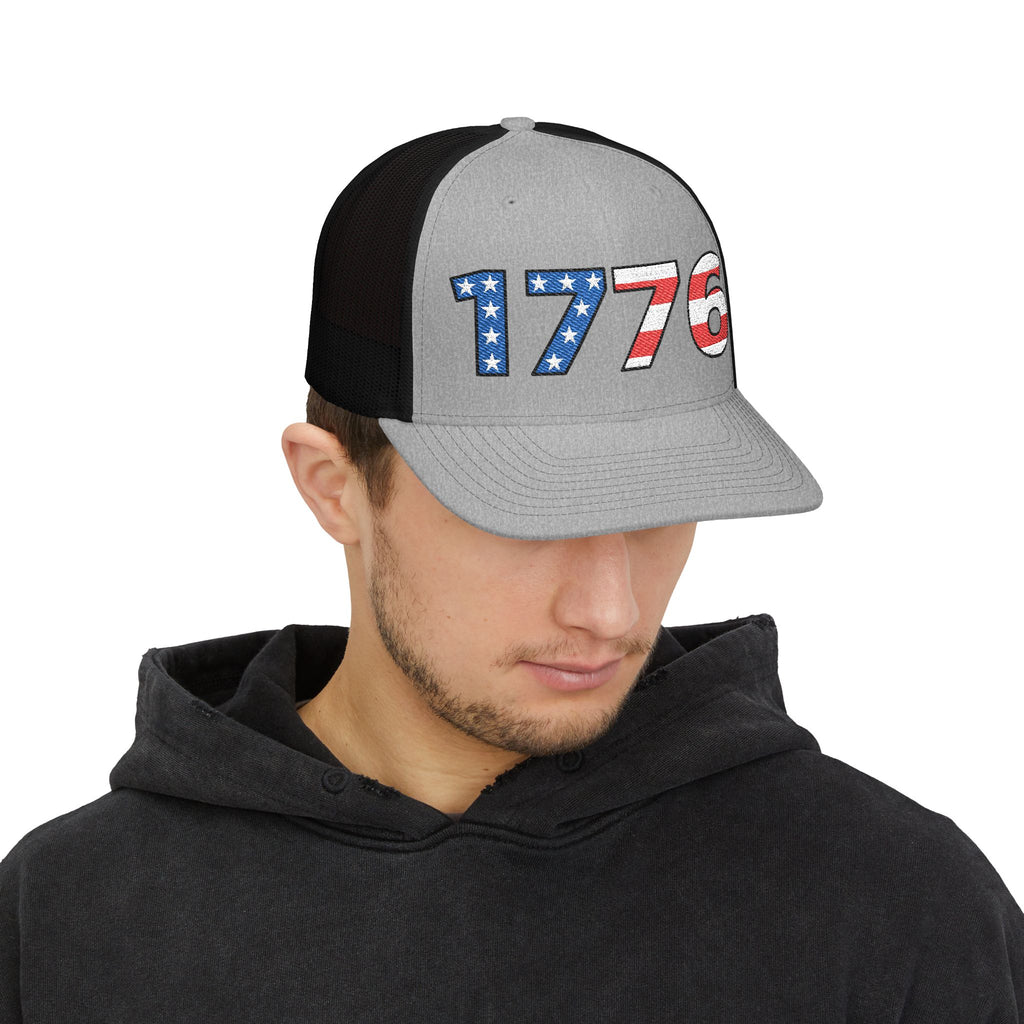 “1776” Embroidered Trucker Cap