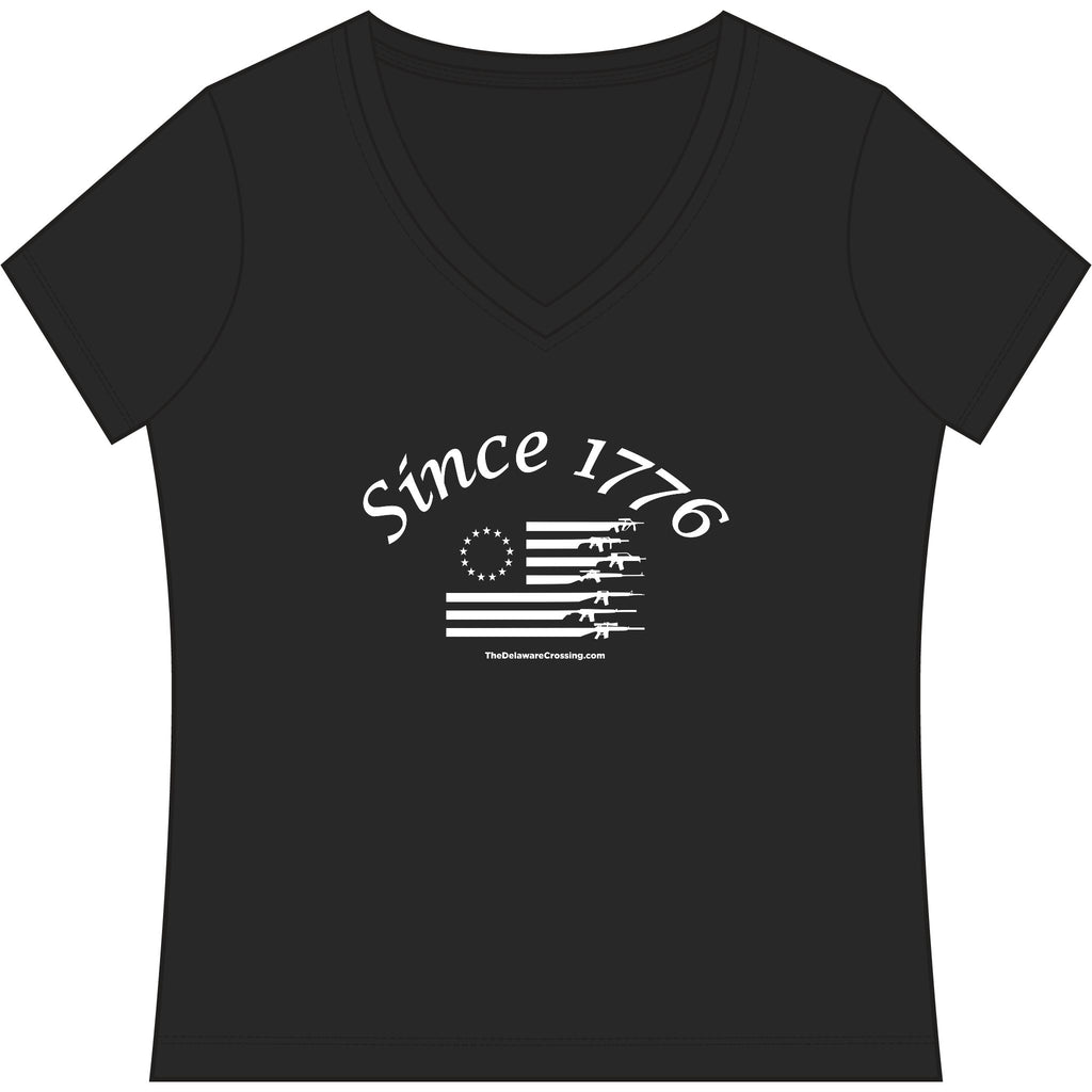 Women’s “Since 1776” Patriotic V‑Neck Tee