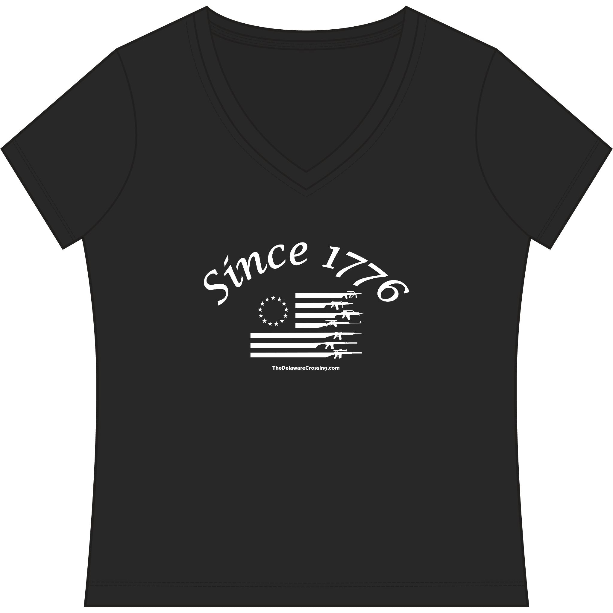 Women’s “Since 1776” Patriotic V‑Neck Tee