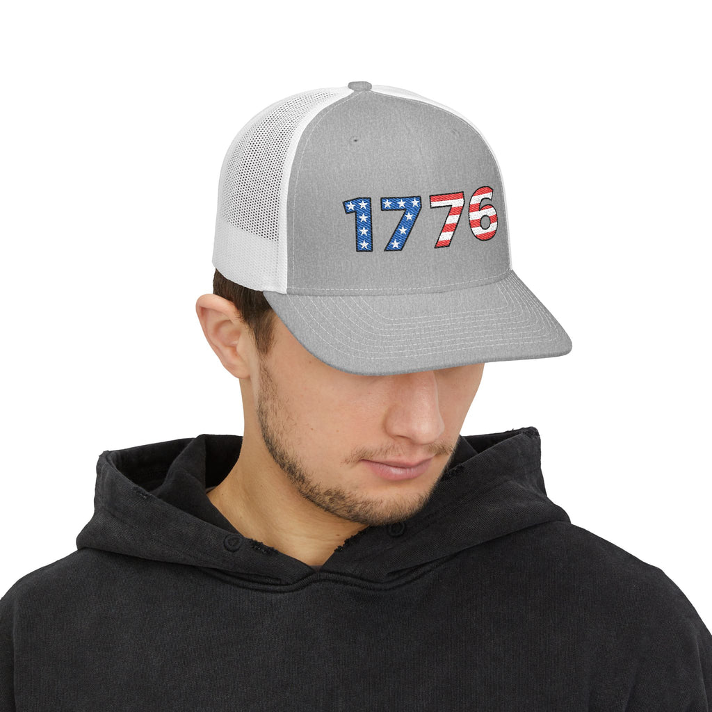 “1776” Embroidered Trucker Cap
