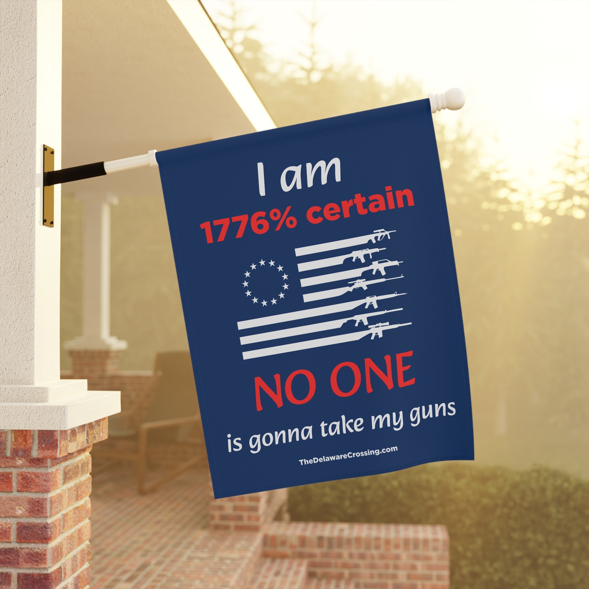 “1776% Certain” Patriotic Garden Banner