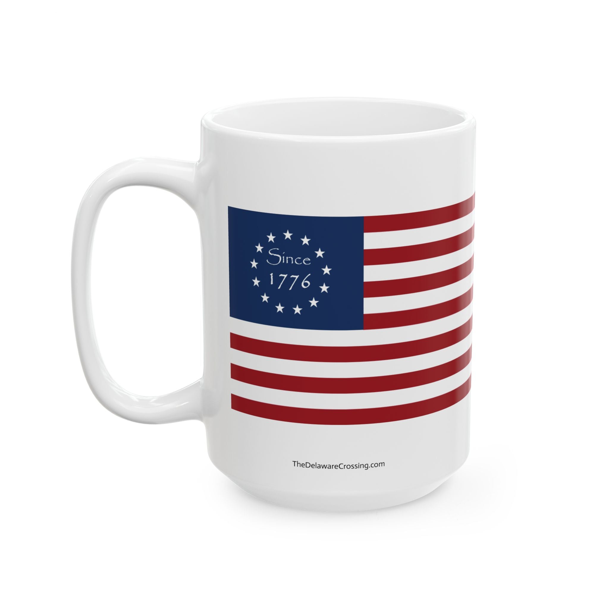 1776 Flag-Wrapped Commemorative Ceramic Mug