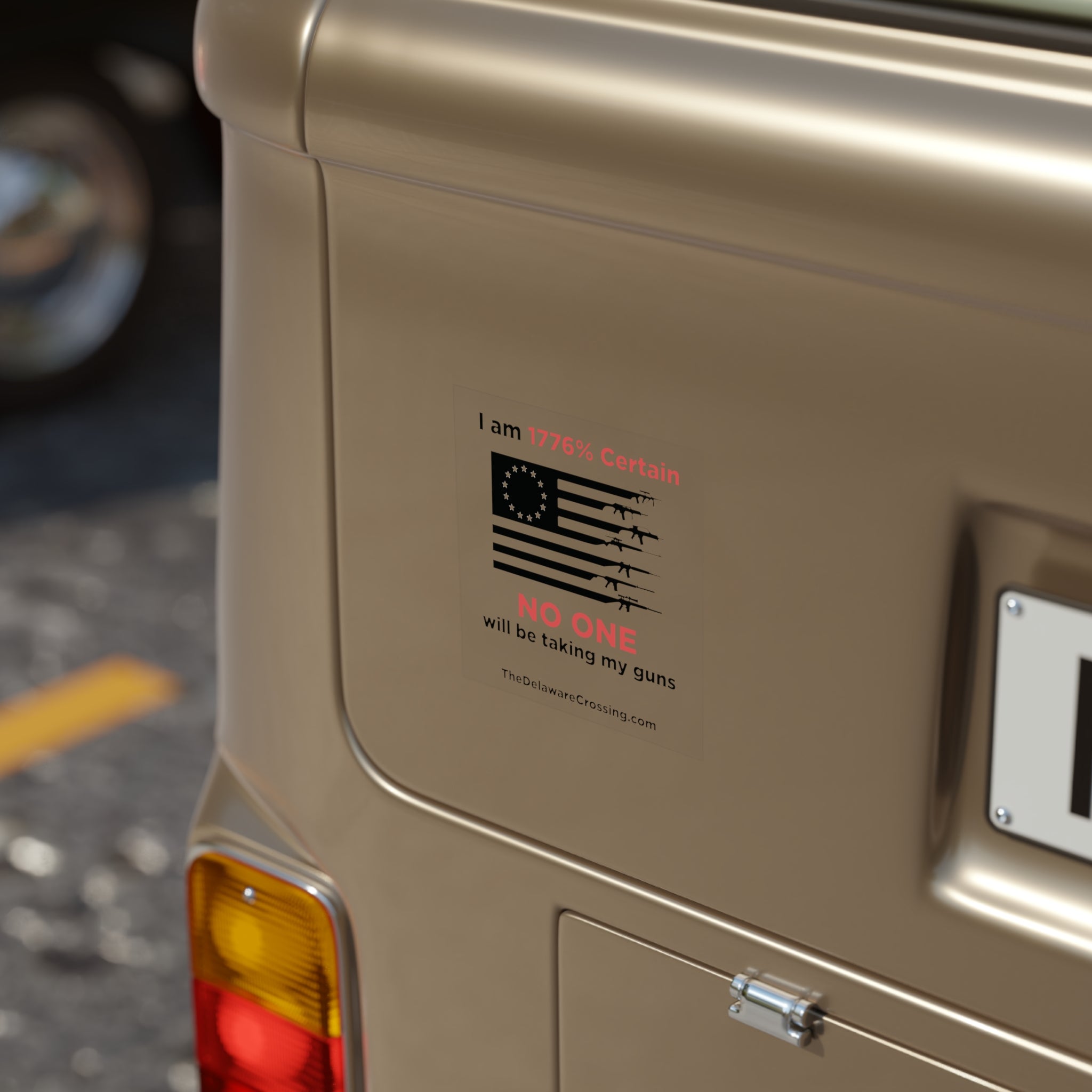 "1776% Certain" Car Window Sticker - Square