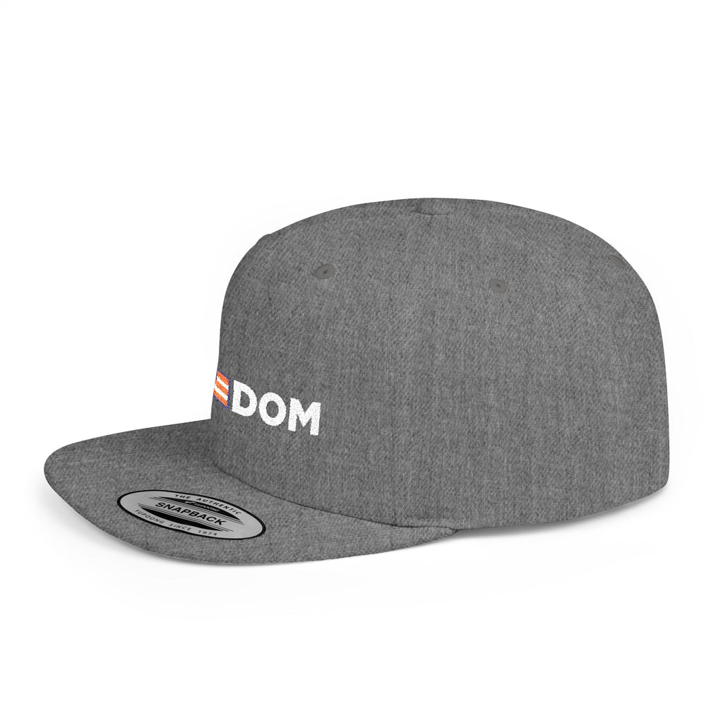 Freedom Embroidered Flat Bill Snapback