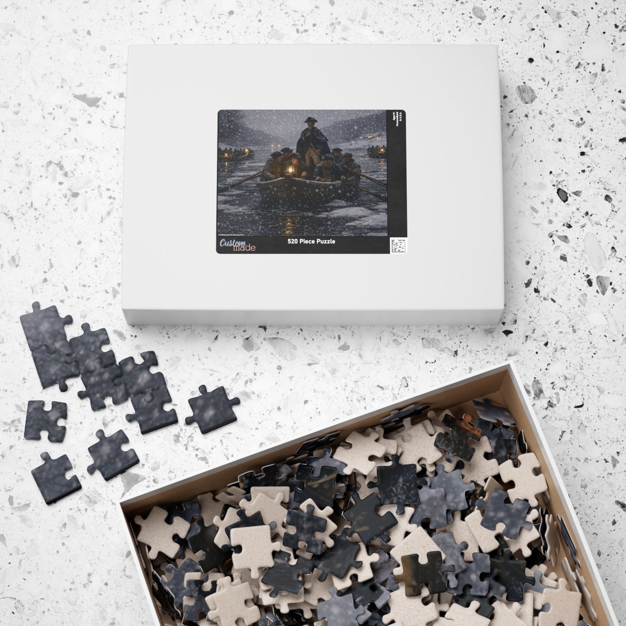Delaware Crossing Christmas Night 1775 Puzzle (520, 1014-piece)