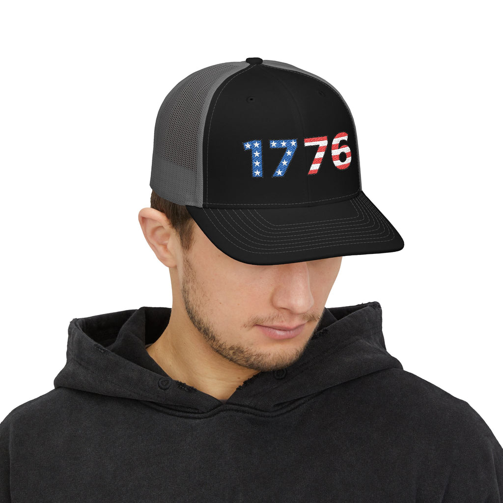 “1776” Embroidered Trucker Cap