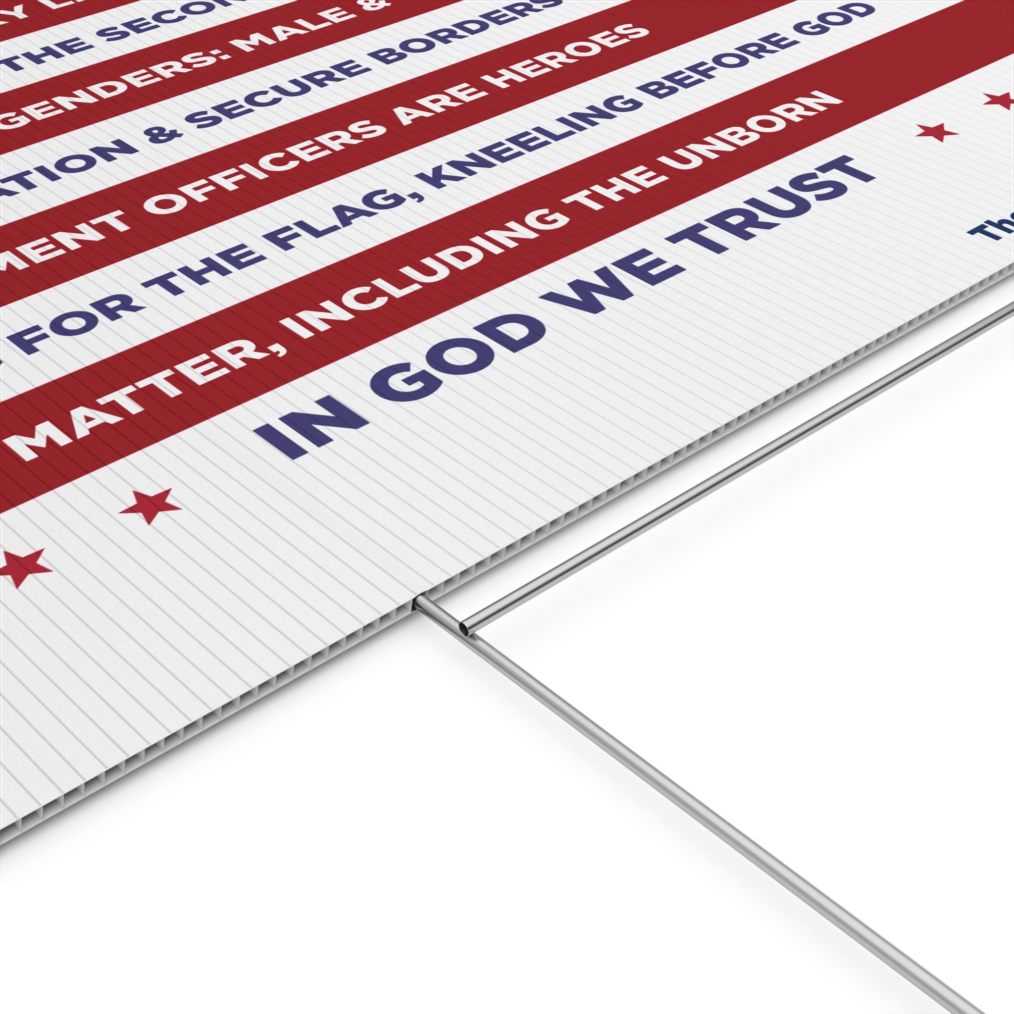 WE BELIEVE Yard Sign