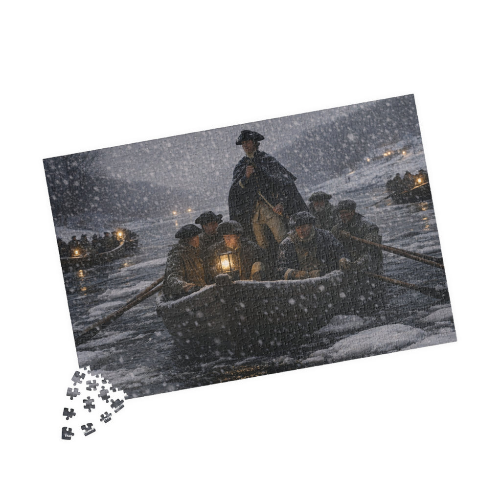 Delaware Crossing Christmas Night 1775 Puzzle (520, 1014-piece)