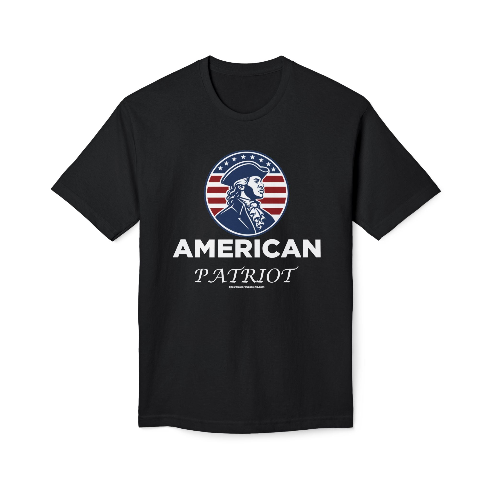 Black American Patriot Tee, Made in US