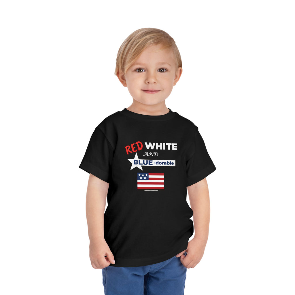 Red, White & Blue-dorable™ Toddler T‑Shirt - Little Patriot Edition