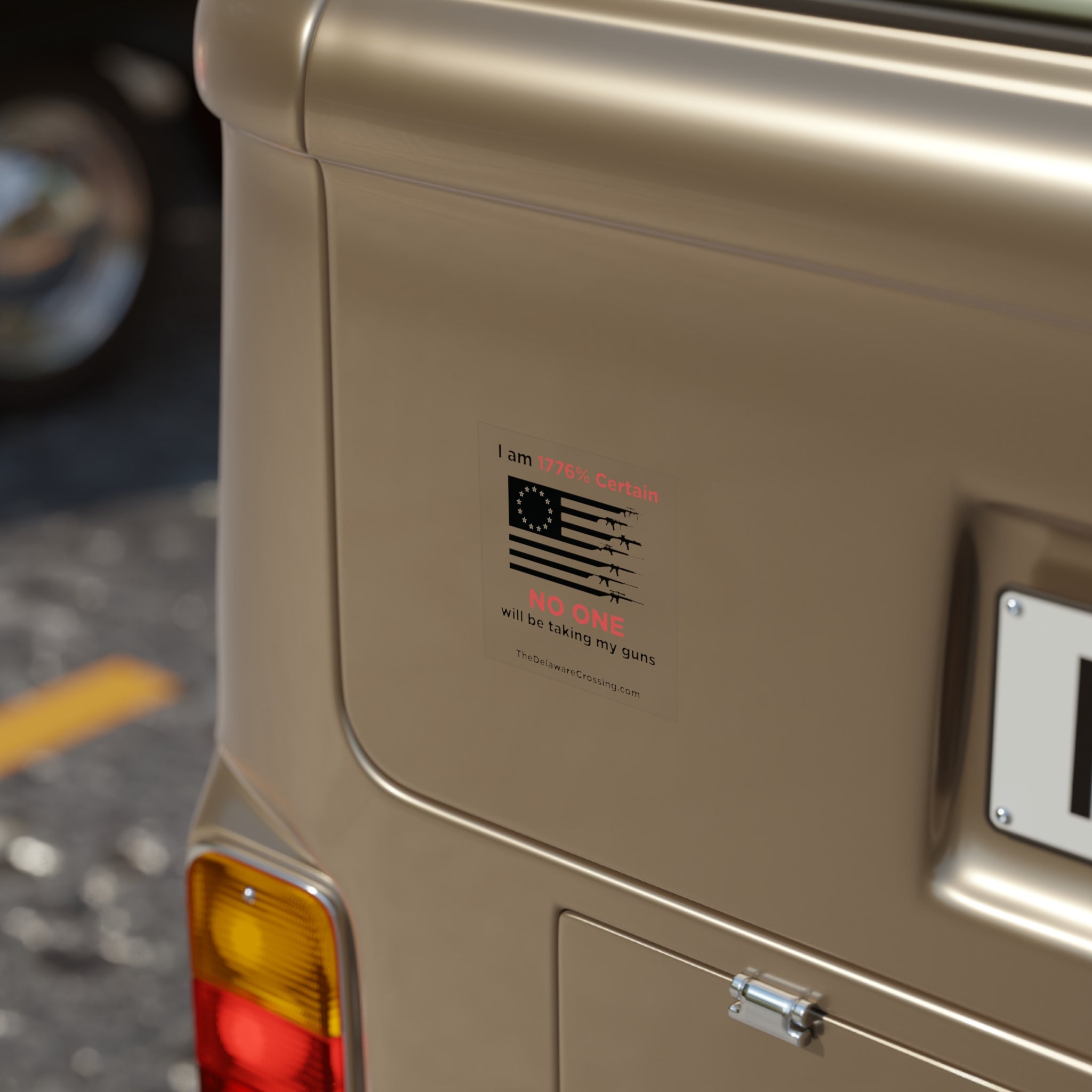 "1776% Certain" Car Window Sticker - Square