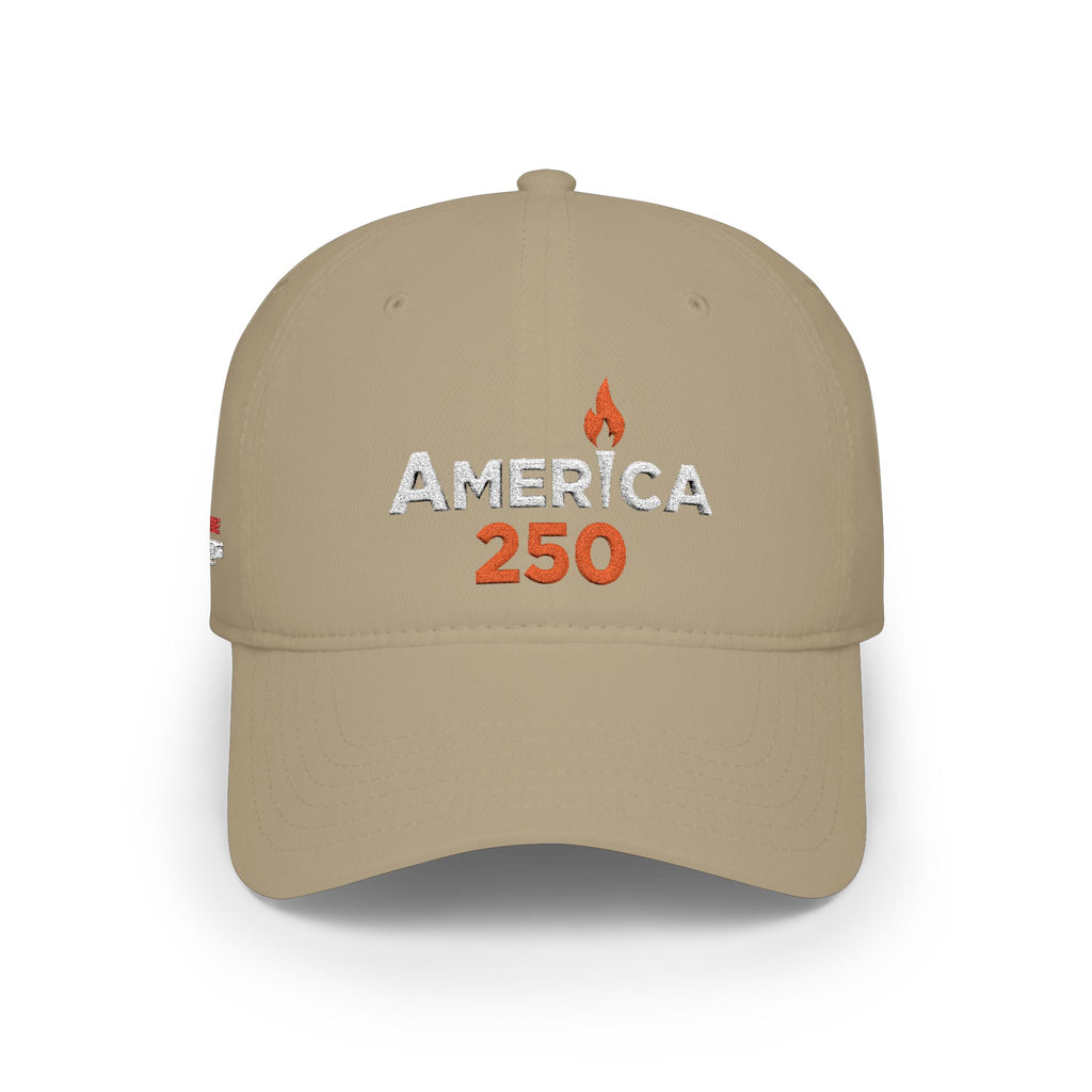 America 250 • Embroidered Low‑Profile Cap
