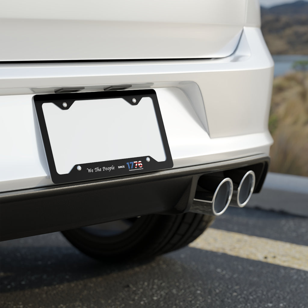 "We The People" Metal License Plate Frame