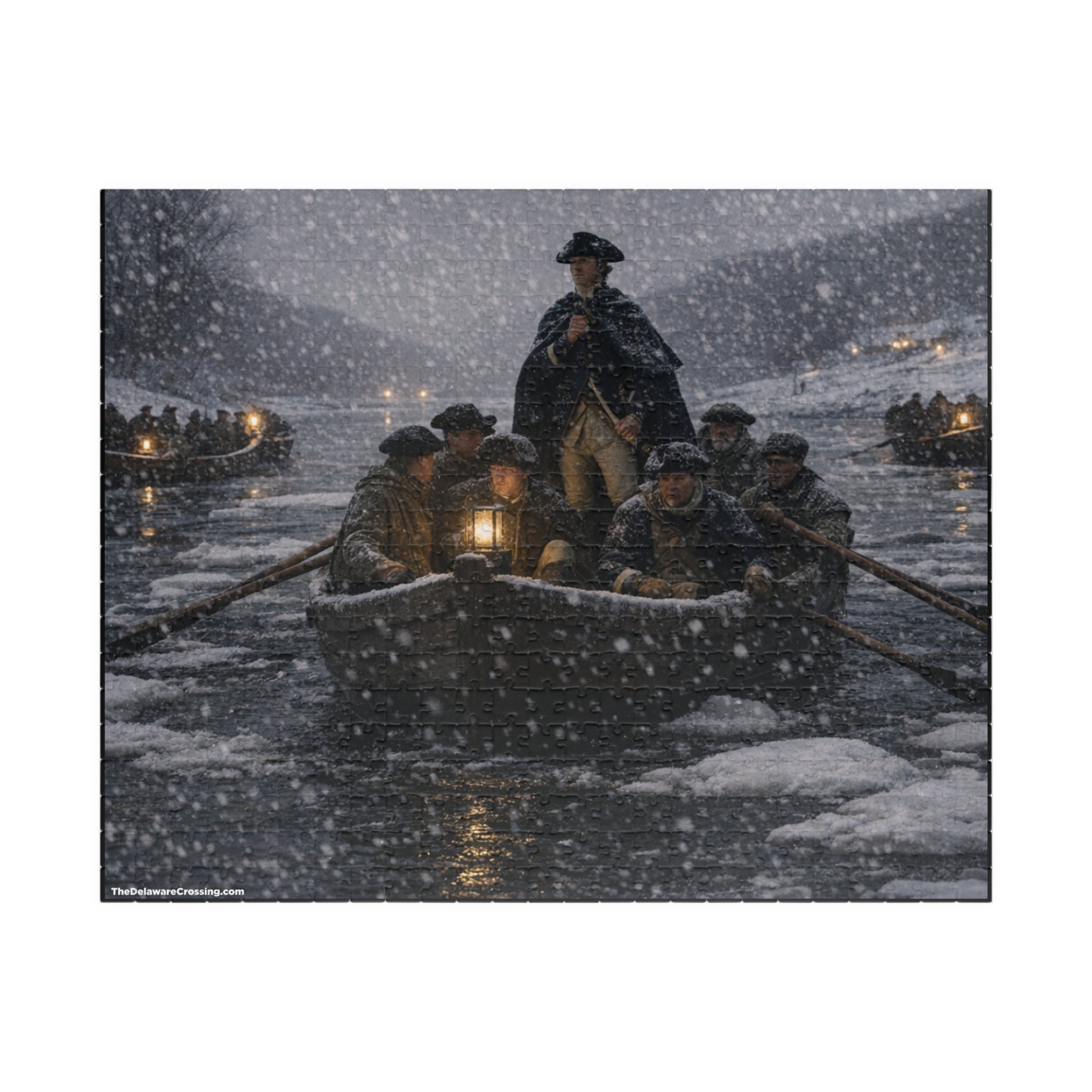Delaware Crossing Christmas Night 1775 Puzzle (520, 1014-piece)