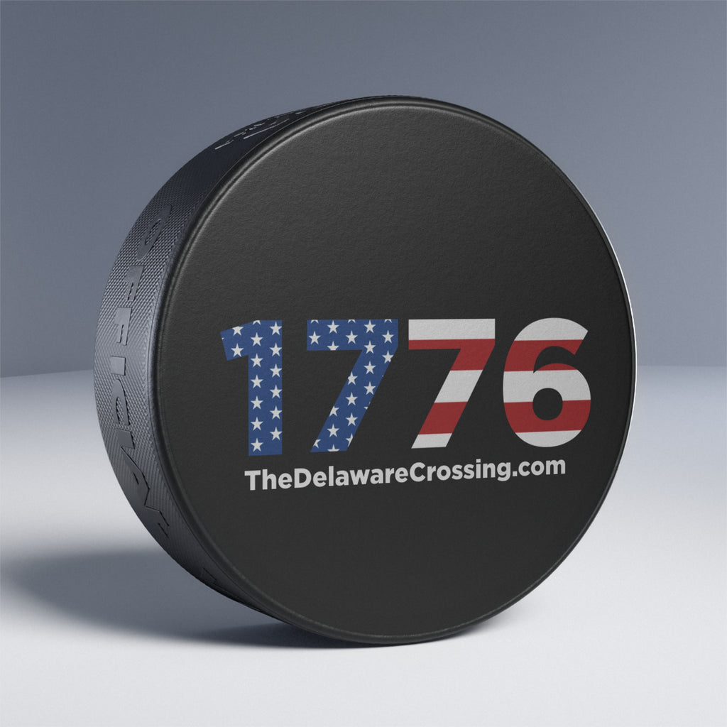 "1776" Patriotic Hockey Puck