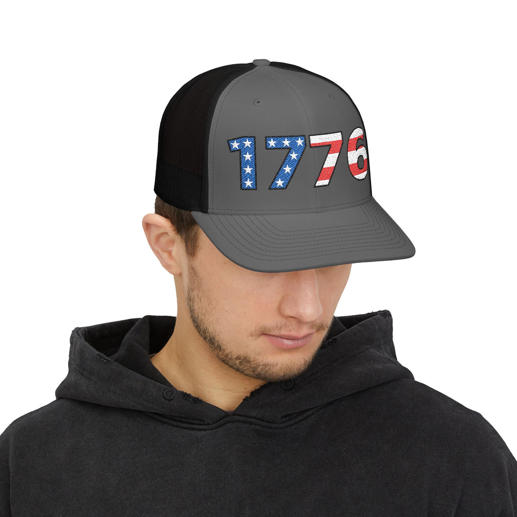 “1776” Embroidered Trucker Cap