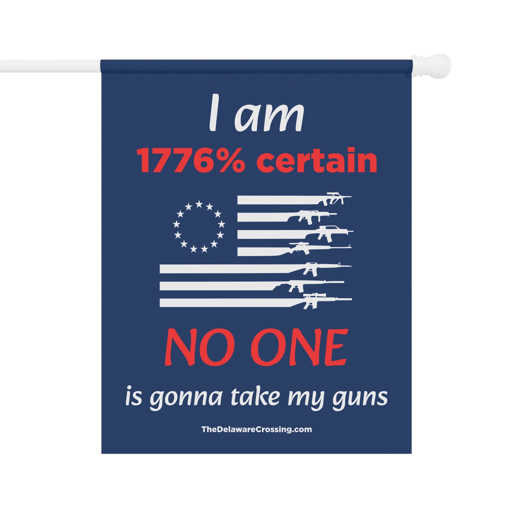 “1776% Certain” Patriotic Garden Banner
