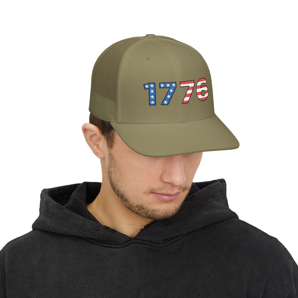 “1776” Embroidered Trucker Cap
