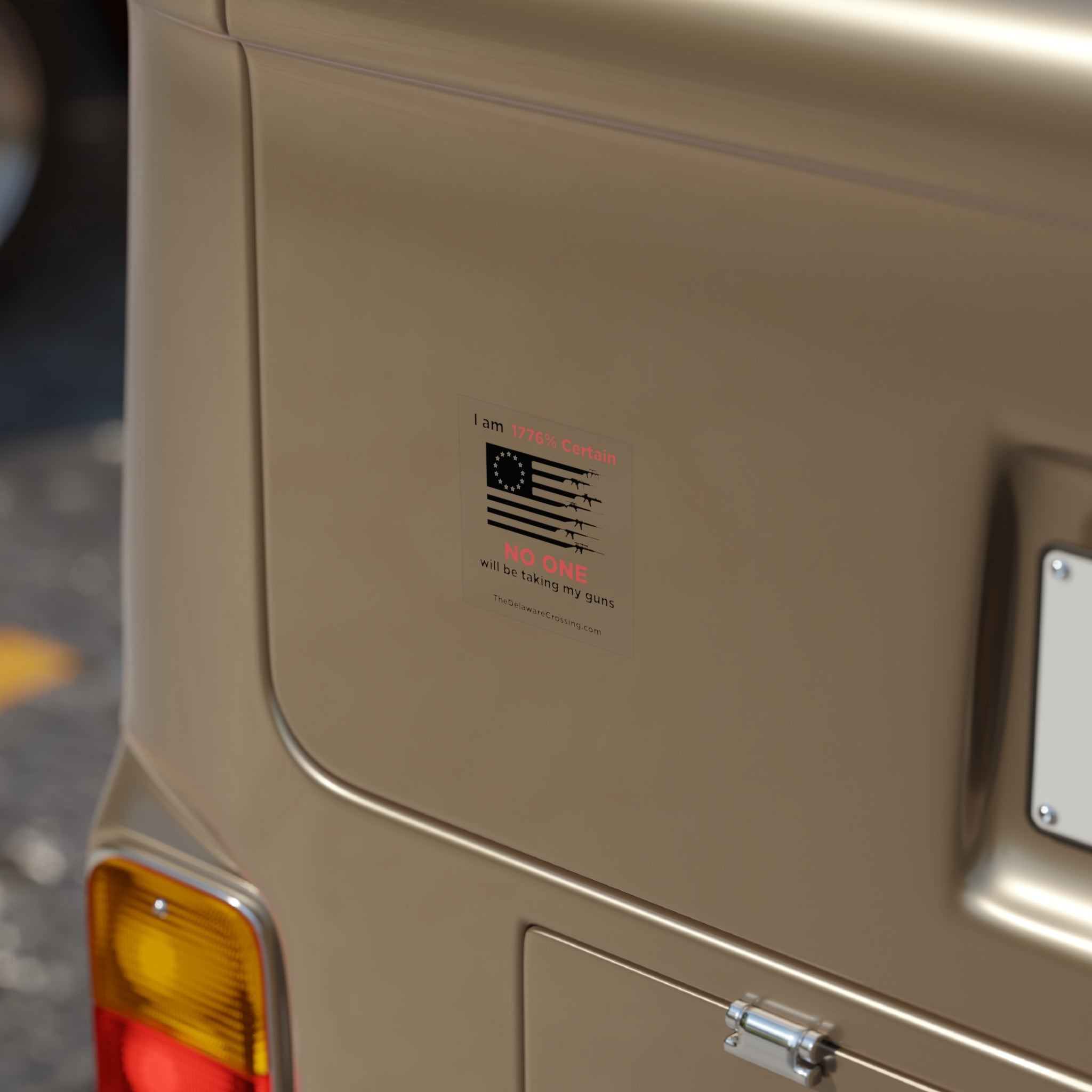 "1776% Certain" Car Window Sticker - Square