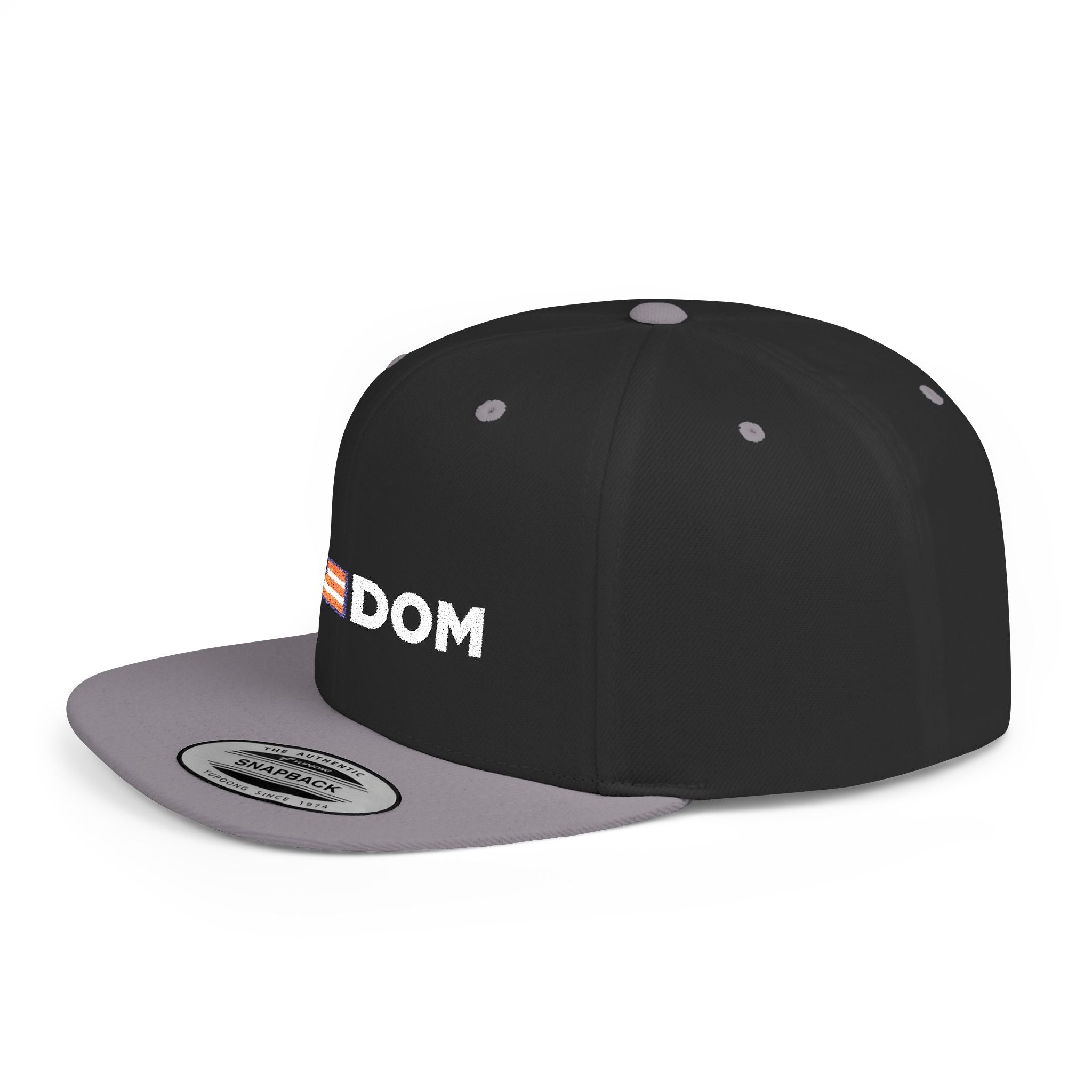 Freedom Embroidered Flat Bill Snapback