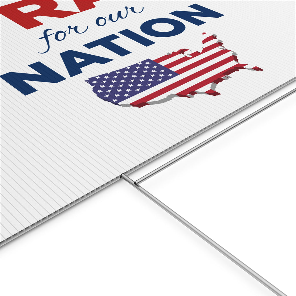 Pray For Our Nation Yard Sign