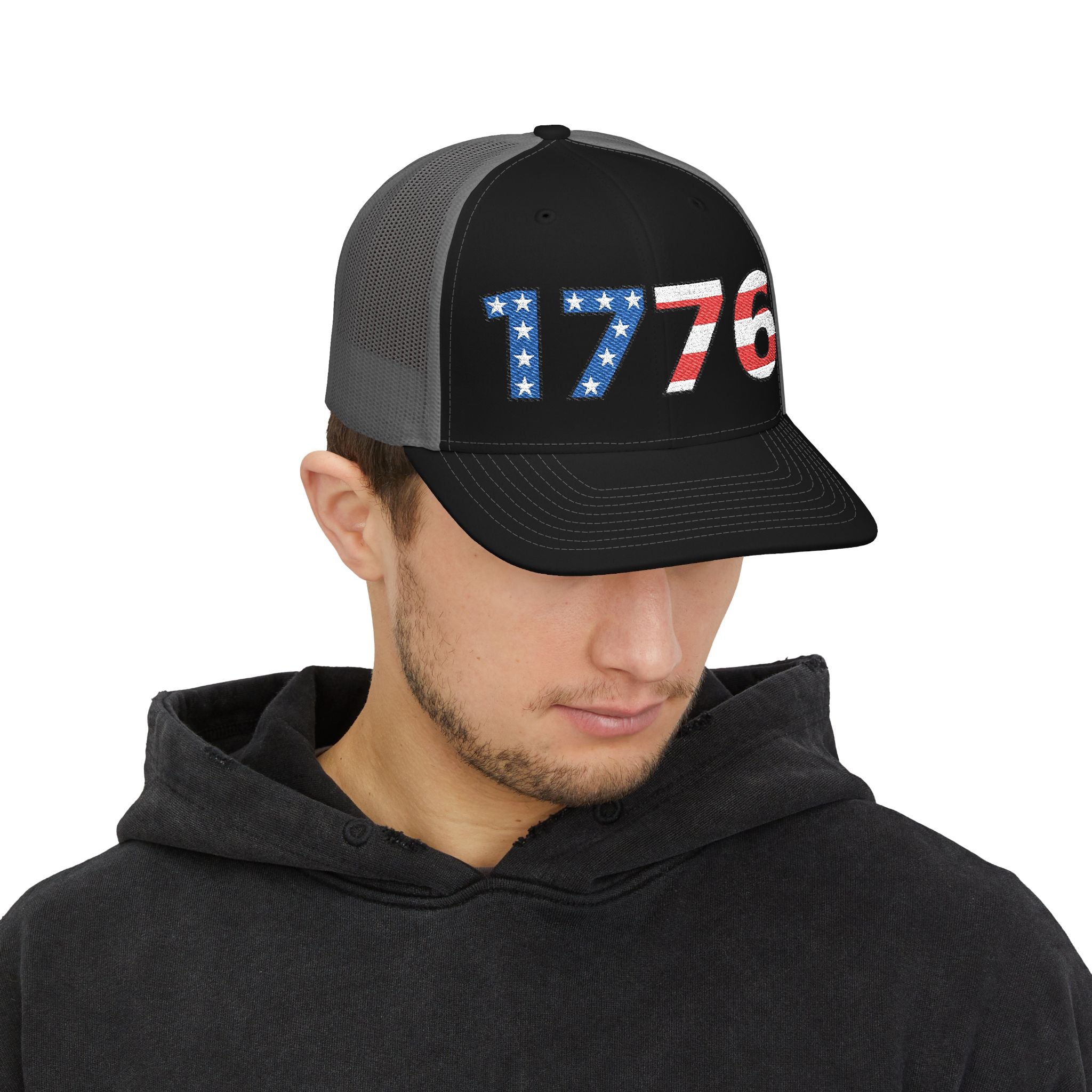 “1776” Embroidered Trucker Cap