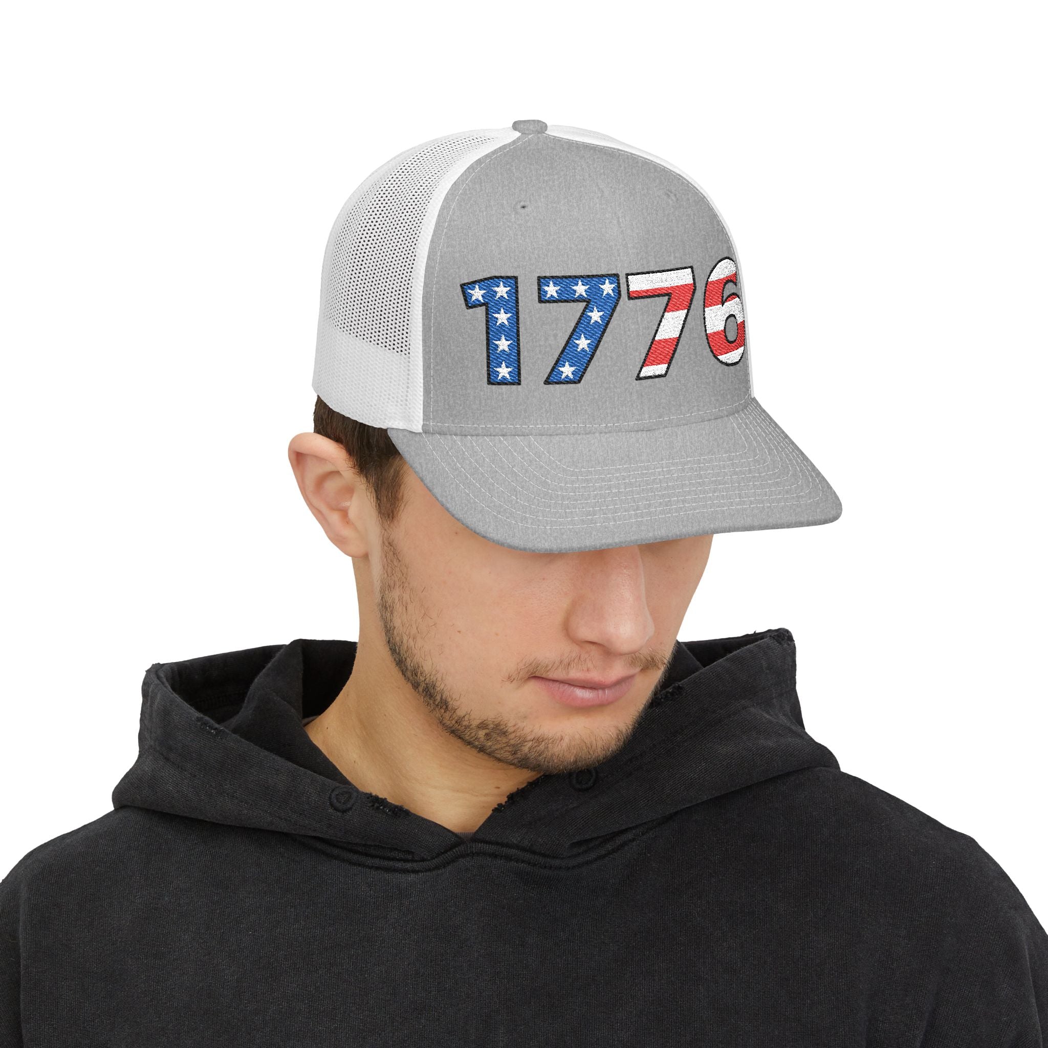 “1776” Embroidered Trucker Cap