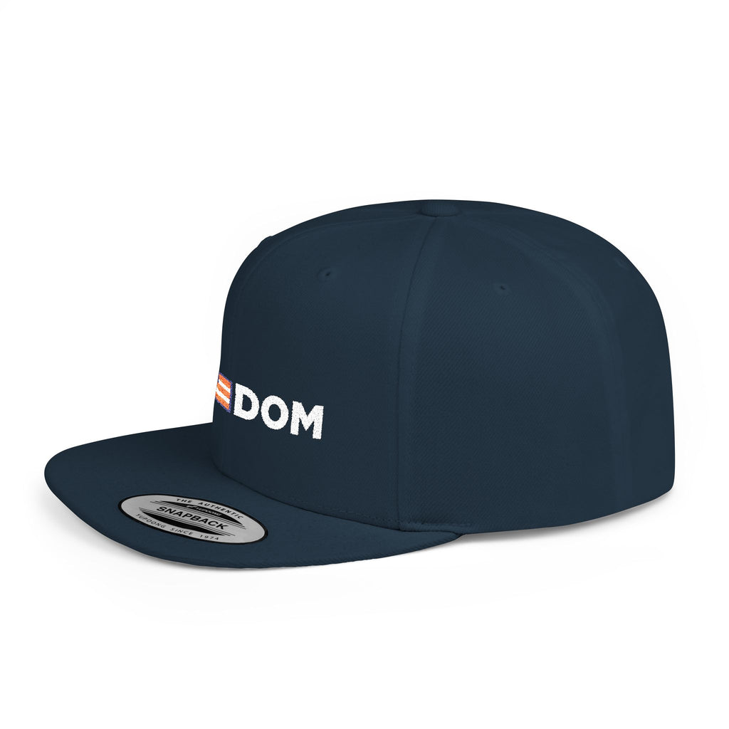 Freedom Embroidered Flat Bill Snapback