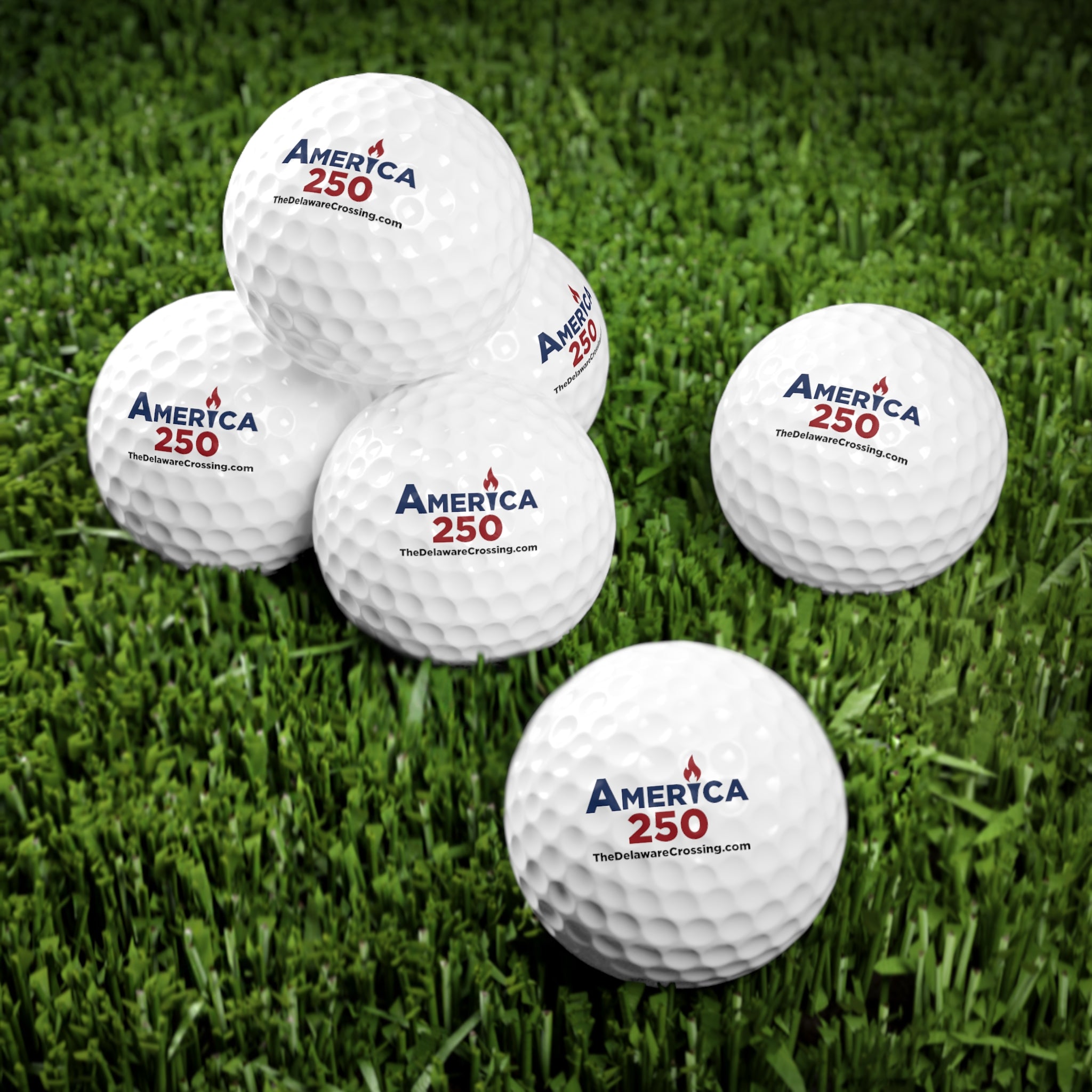 America 250 Golf Balls, 6pcs