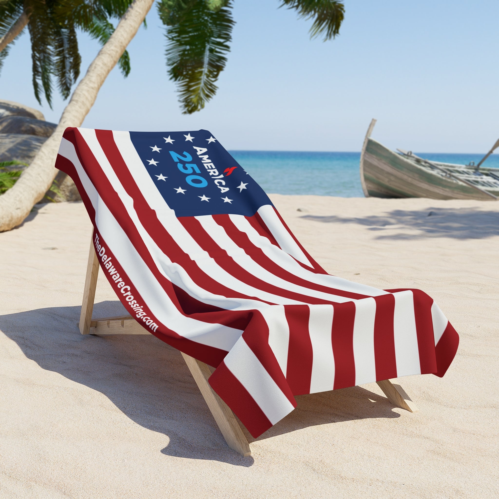 America 250 Stars & Stripes Beach Towel