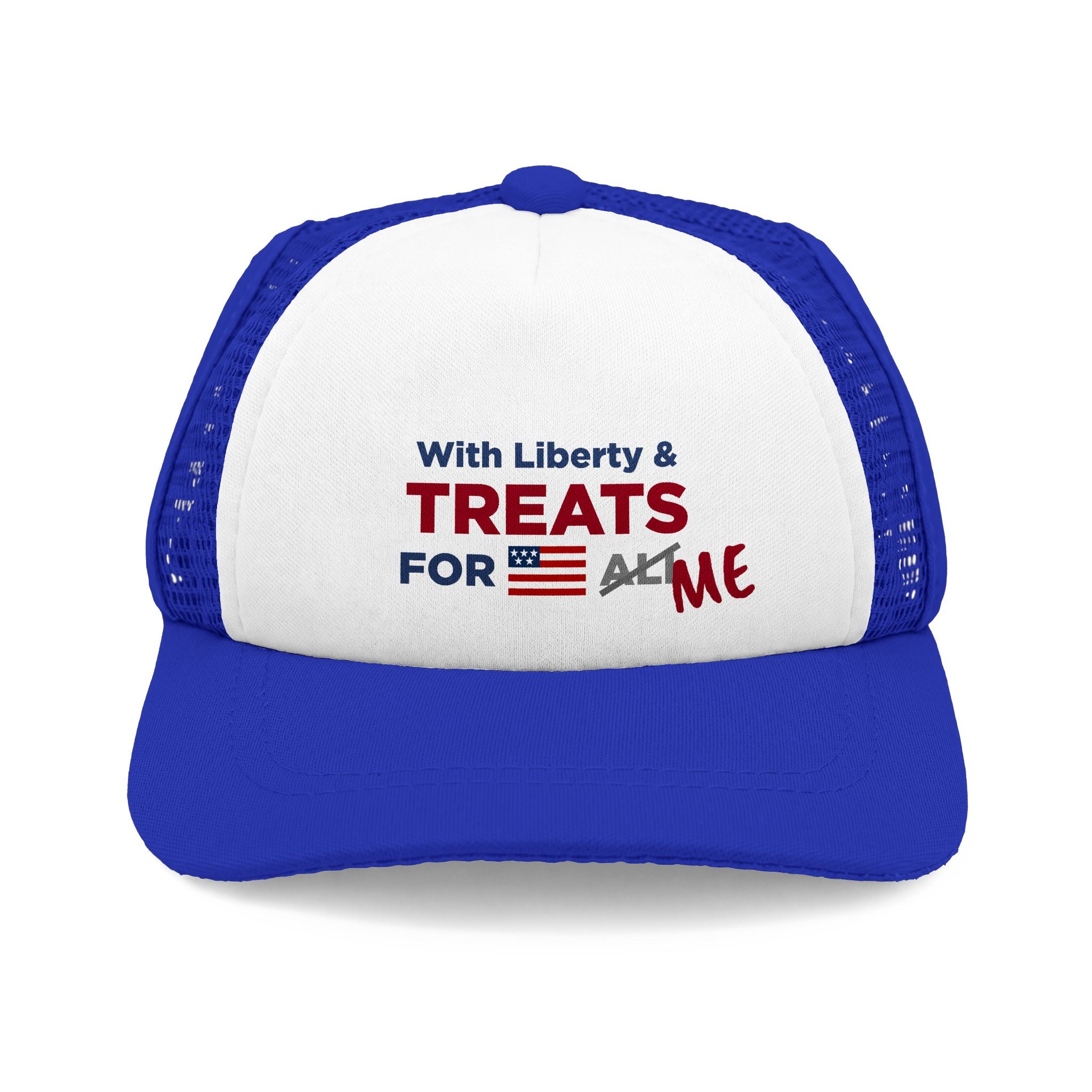 "WITH LIBERTY & TREATS FOR ME" Dog Foam Trucker Hat