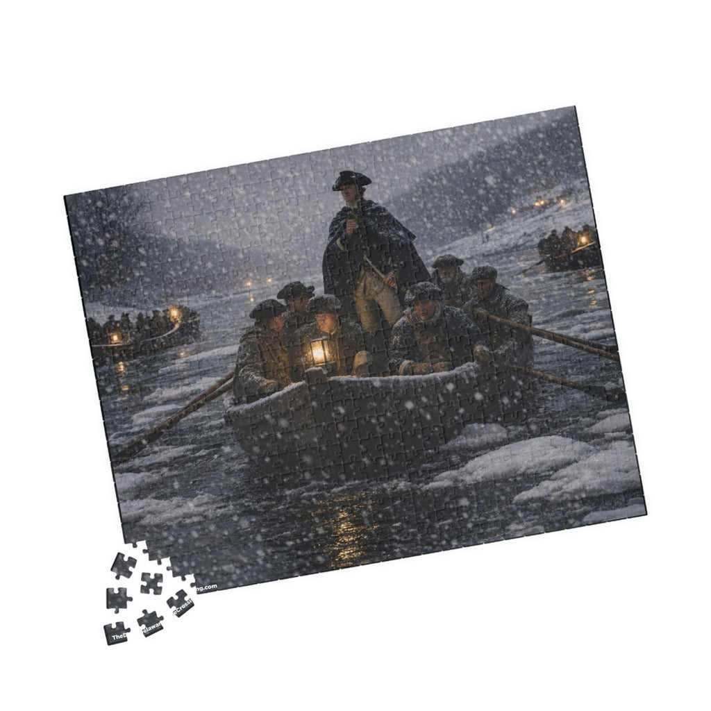 Delaware Crossing Christmas Night 1775 Puzzle (520, 1014-piece)