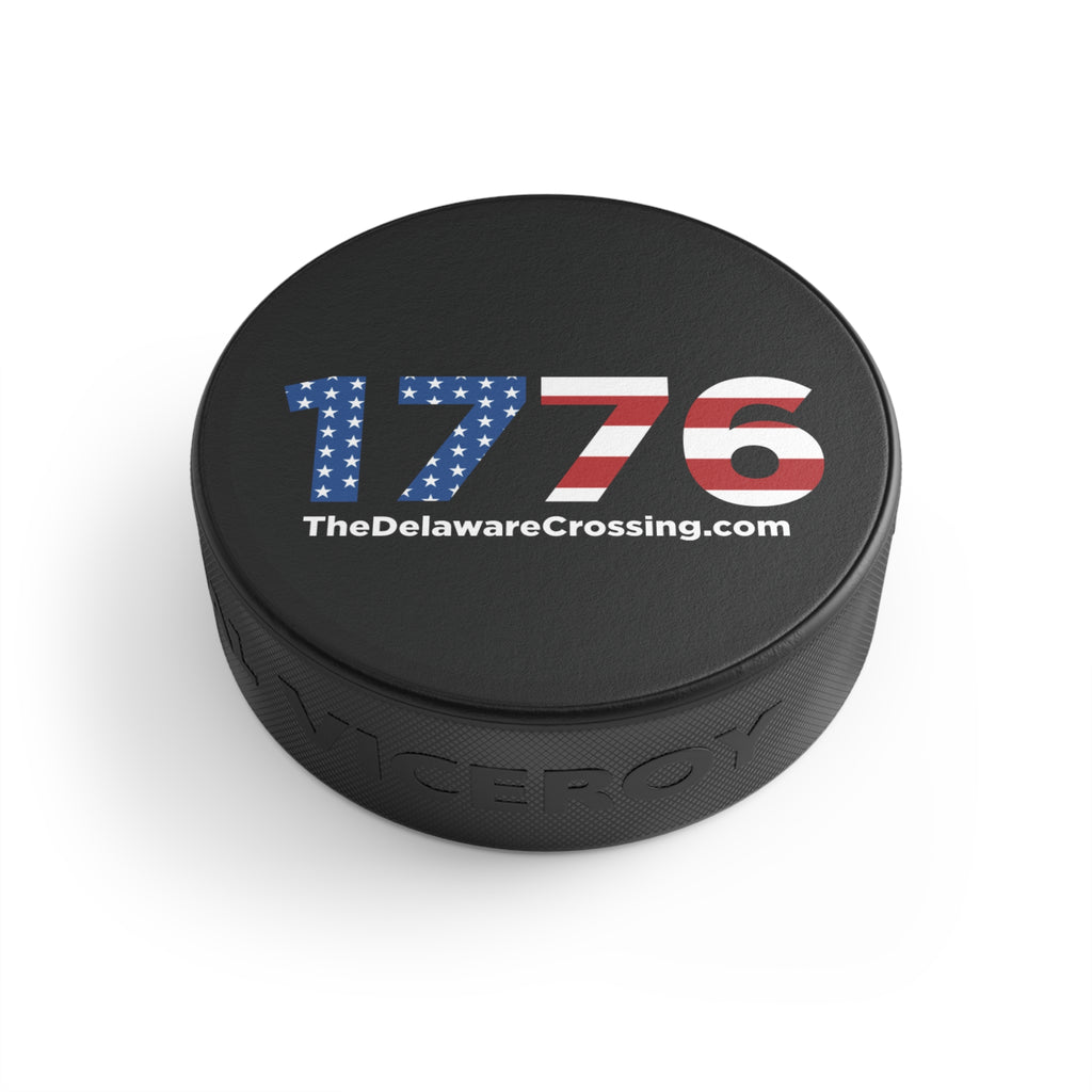 "1776" Patriotic Hockey Puck