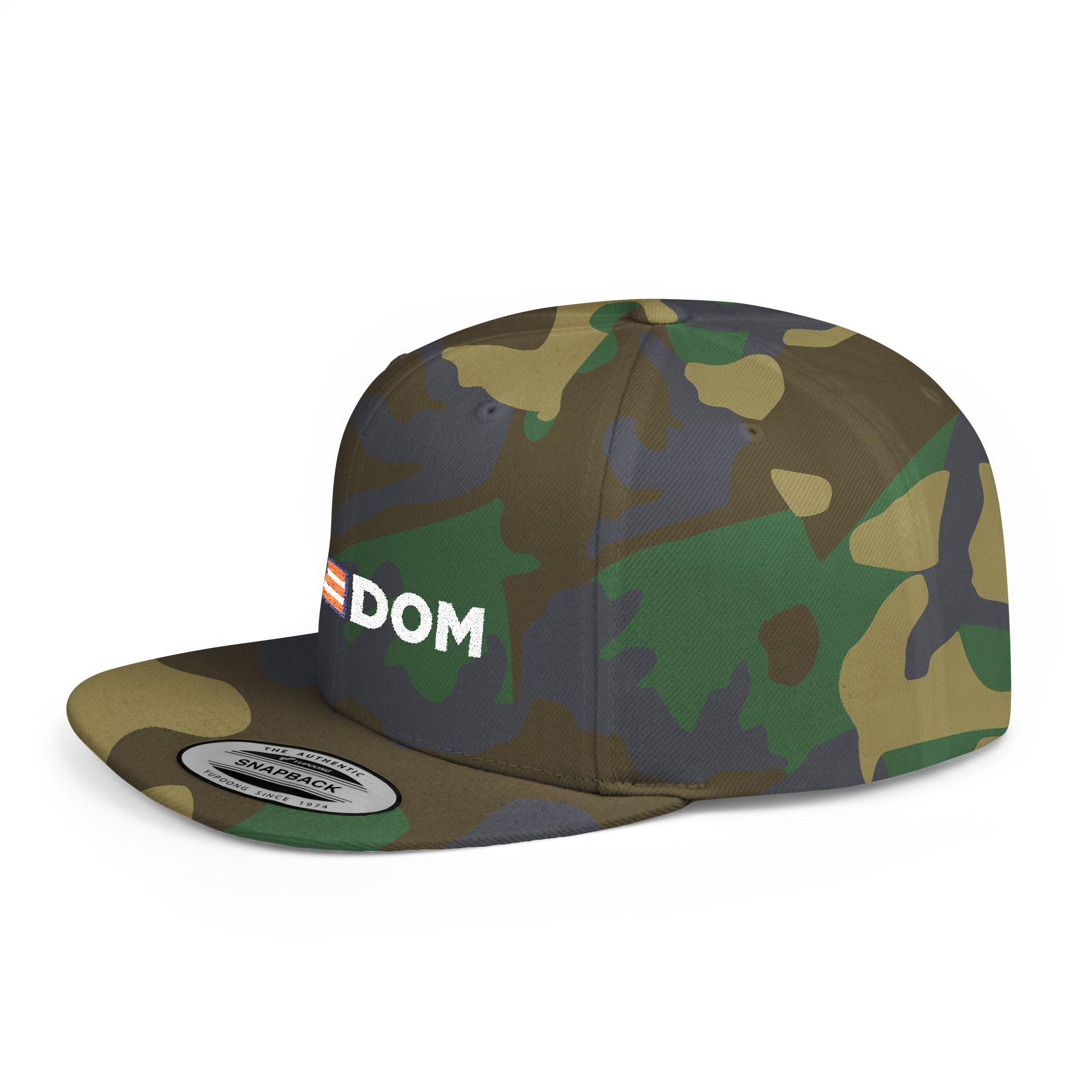Freedom Embroidered Flat Bill Snapback