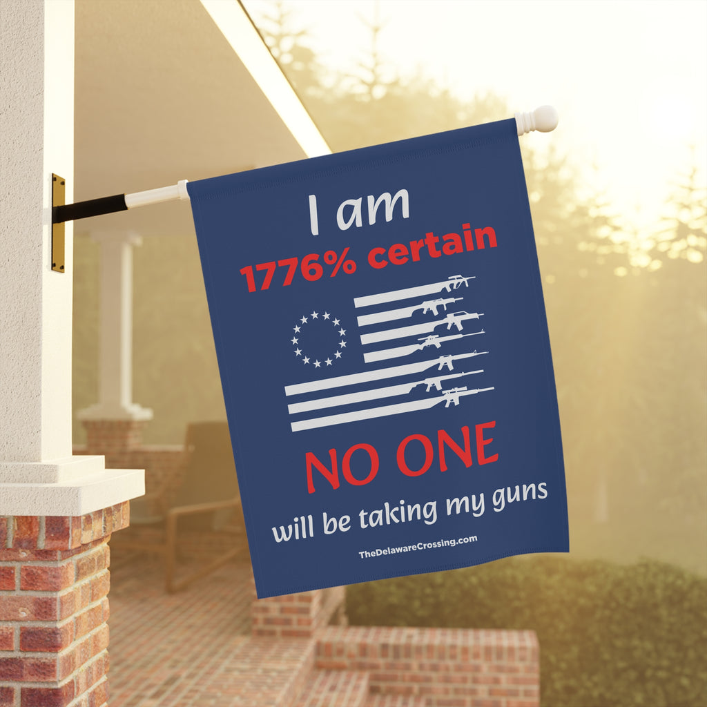 “1776% Certain” Patriotic Garden Banner