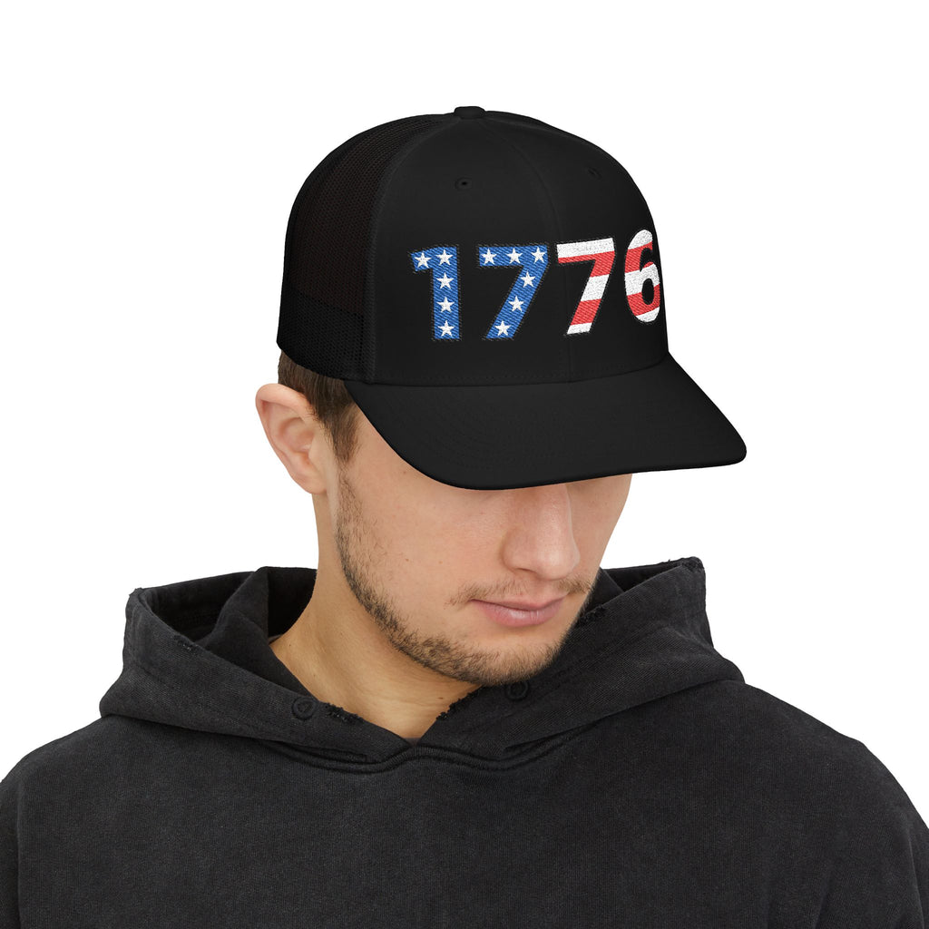 “1776” Embroidered Trucker Cap