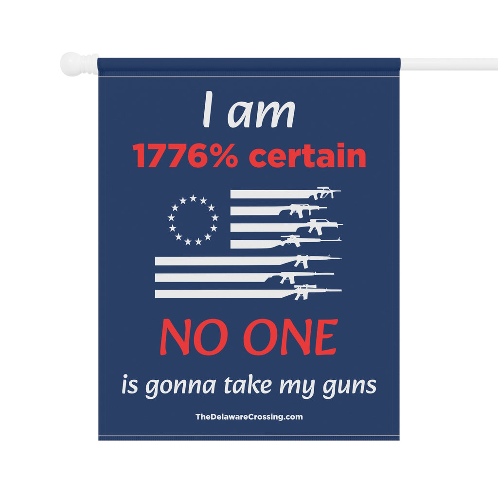 “1776% Certain” Patriotic Garden Banner