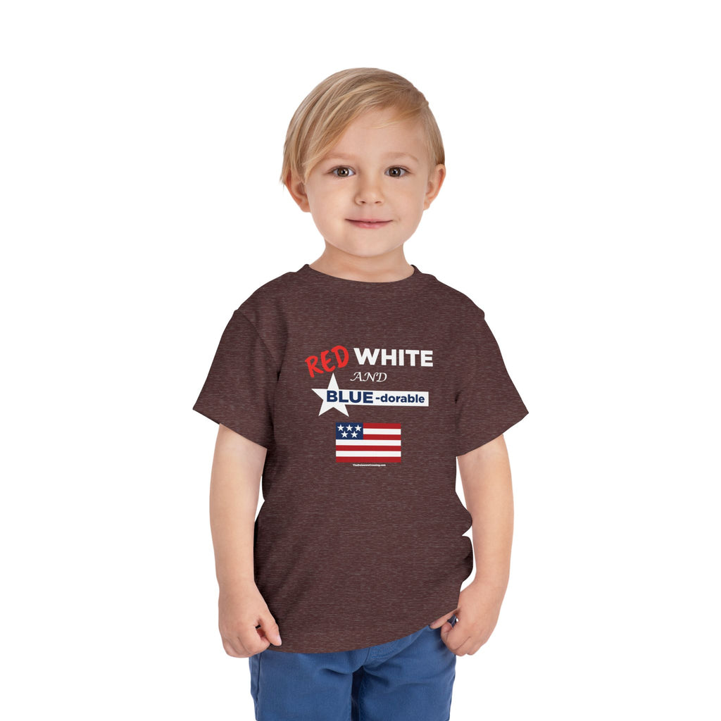 Red, White & Blue-dorable™ Toddler T‑Shirt - Little Patriot Edition