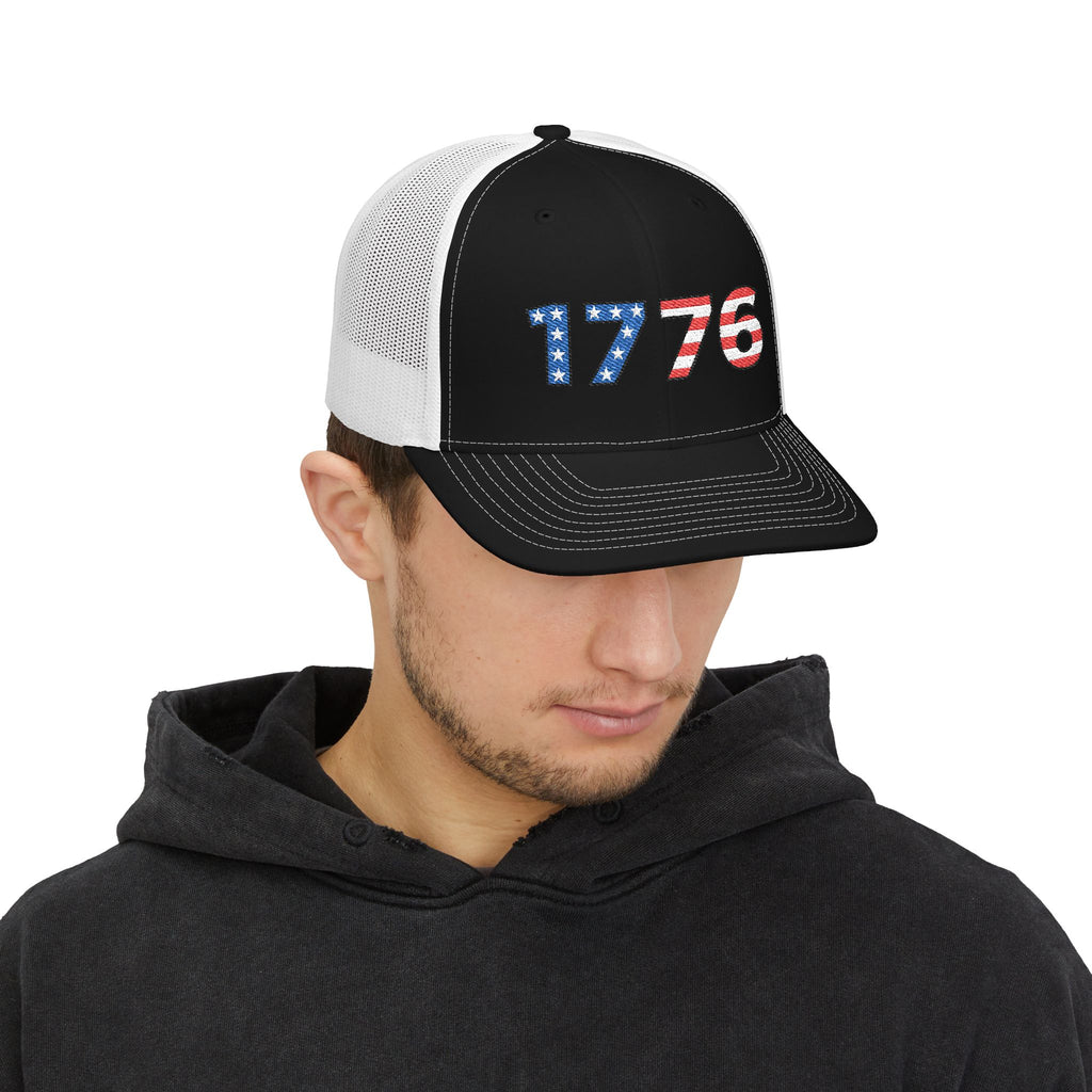 “1776” Embroidered Trucker Cap