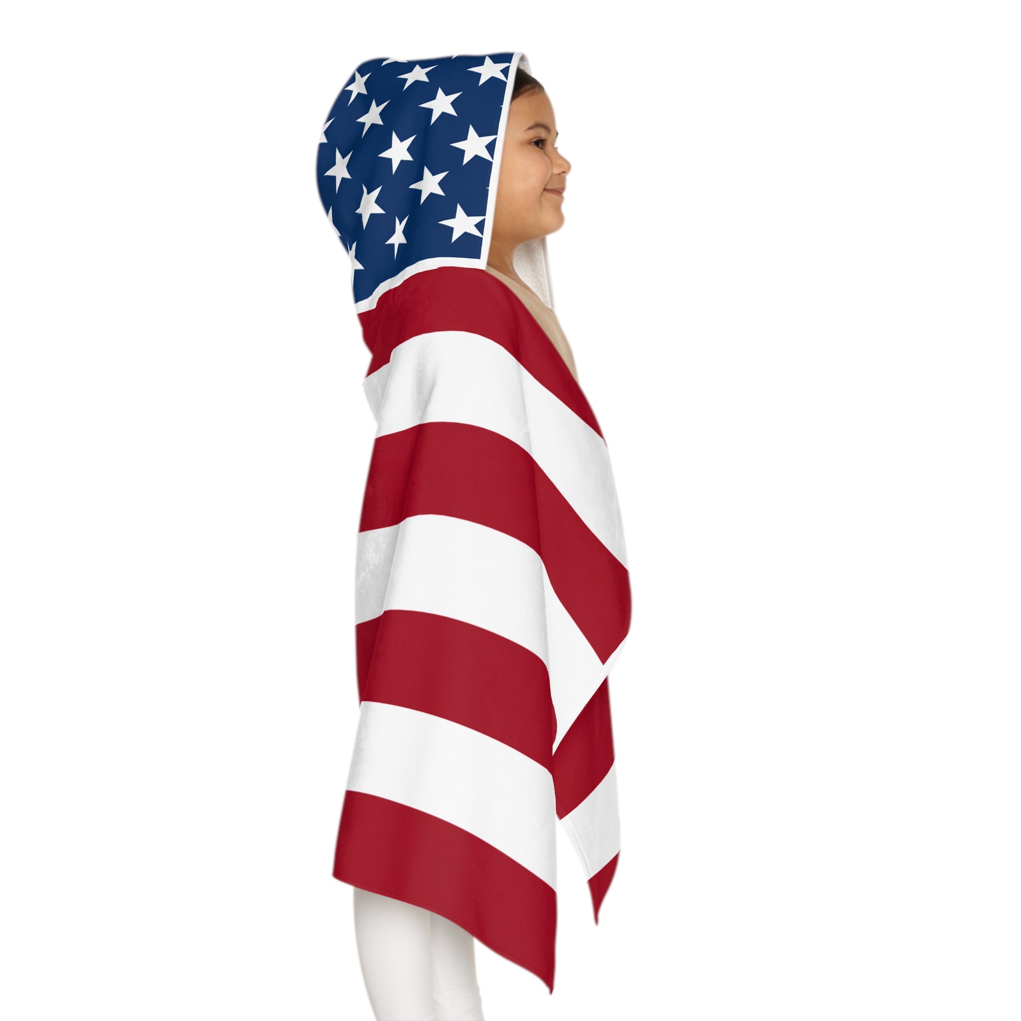 Patriotic Youth Hooded Towel