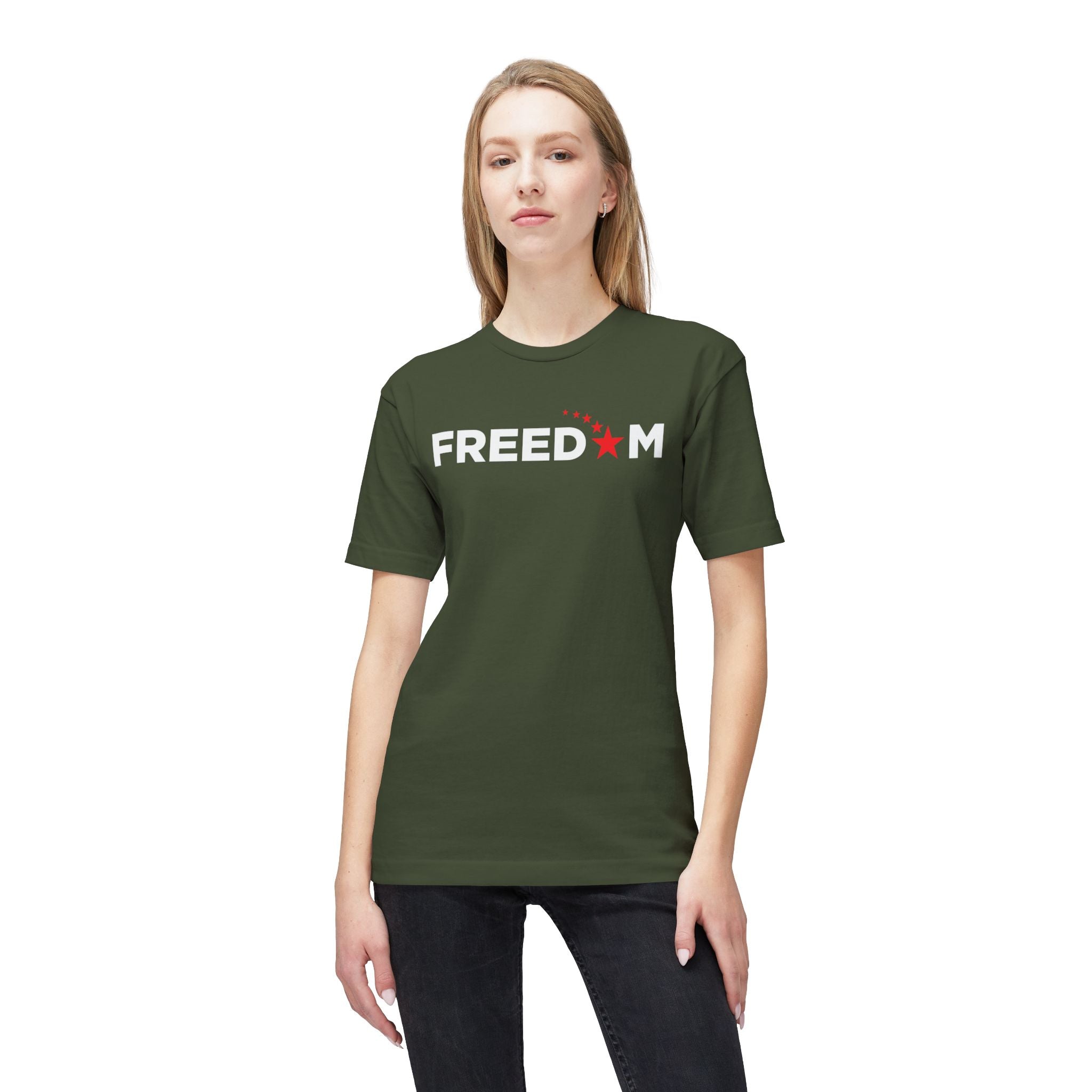 "FREEDOM” Shooting Stars Tee - Made in USA