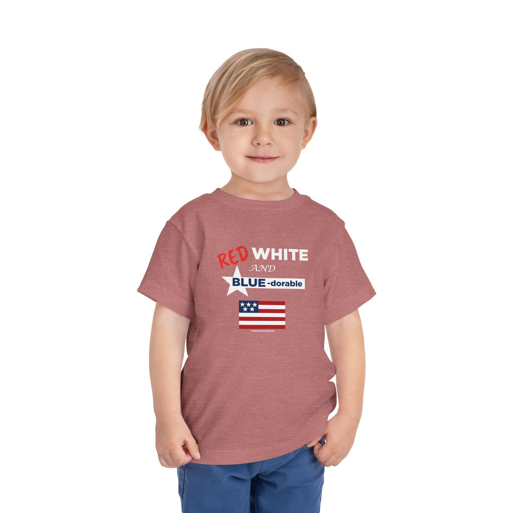 Red, White & Blue-dorable™ Toddler T‑Shirt - Little Patriot Edition