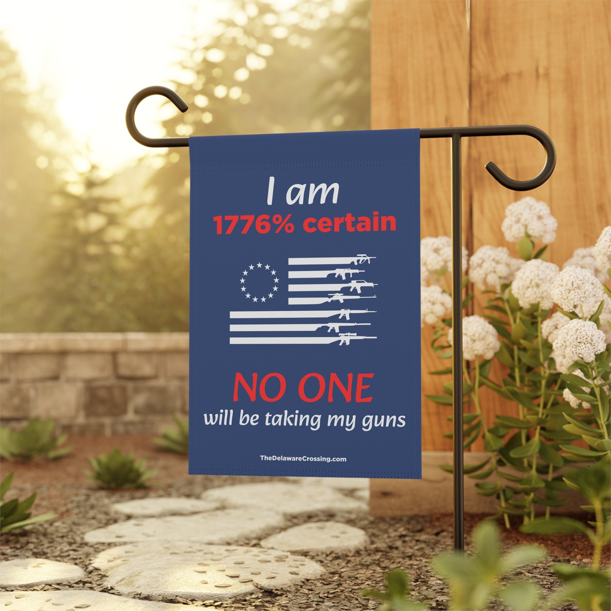 “1776% Certain” Patriotic Garden Banner